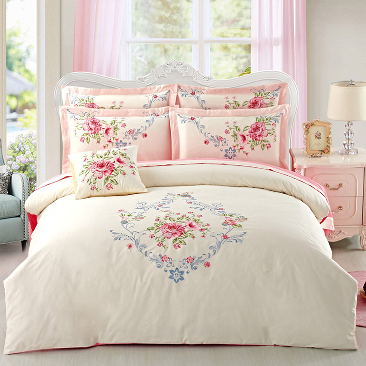 噴氣全棉四件套夢(mèng)幻花堡